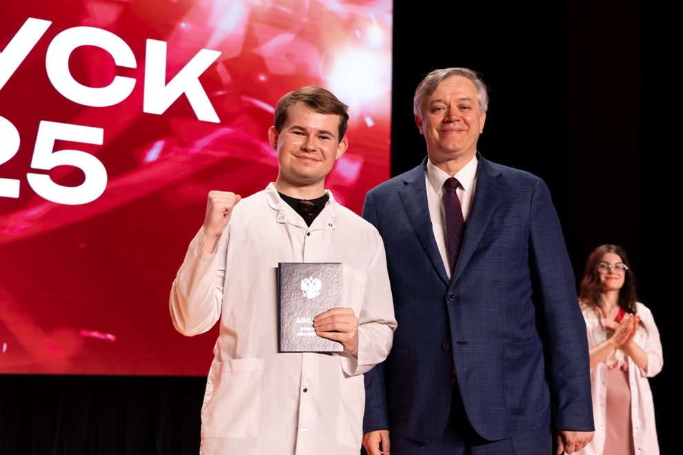 White coats, red diplomas