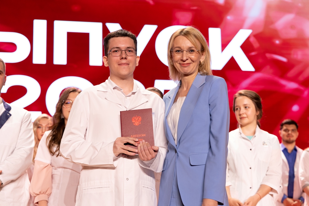 White coats, red diplomas