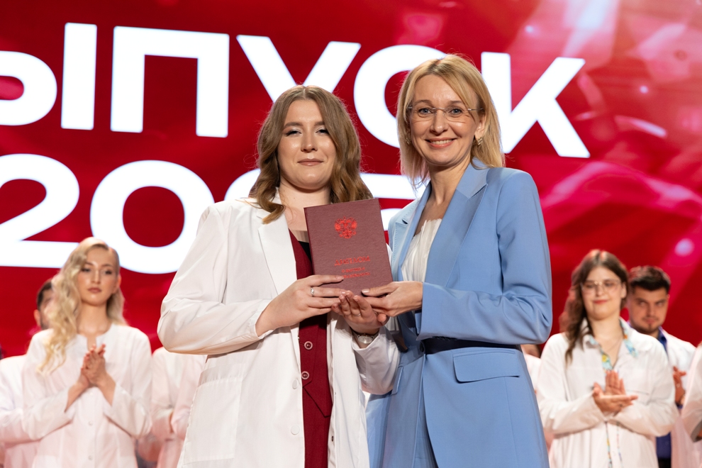 White coats, red diplomas