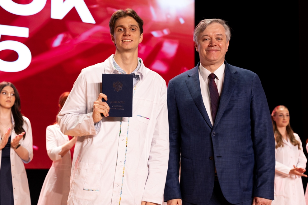 White coats, red diplomas