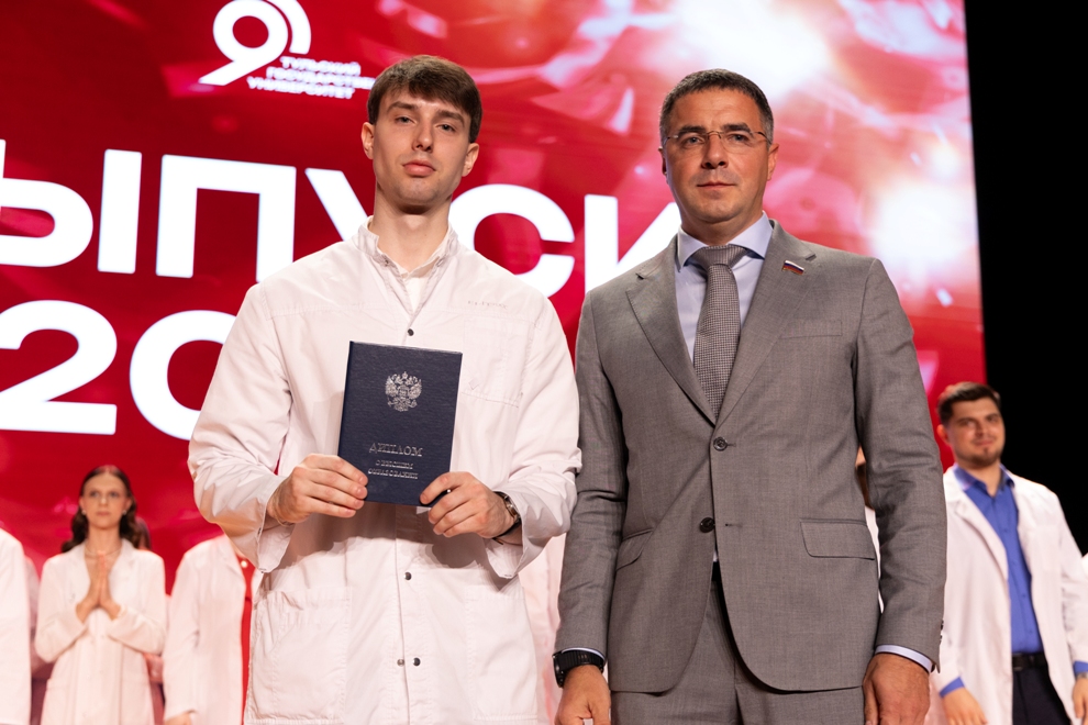 White coats, red diplomas