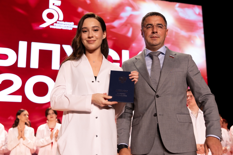 White coats, red diplomas