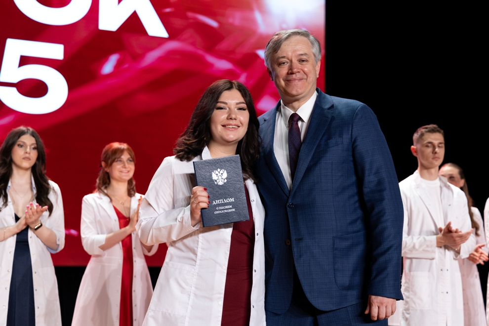 White coats, red diplomas