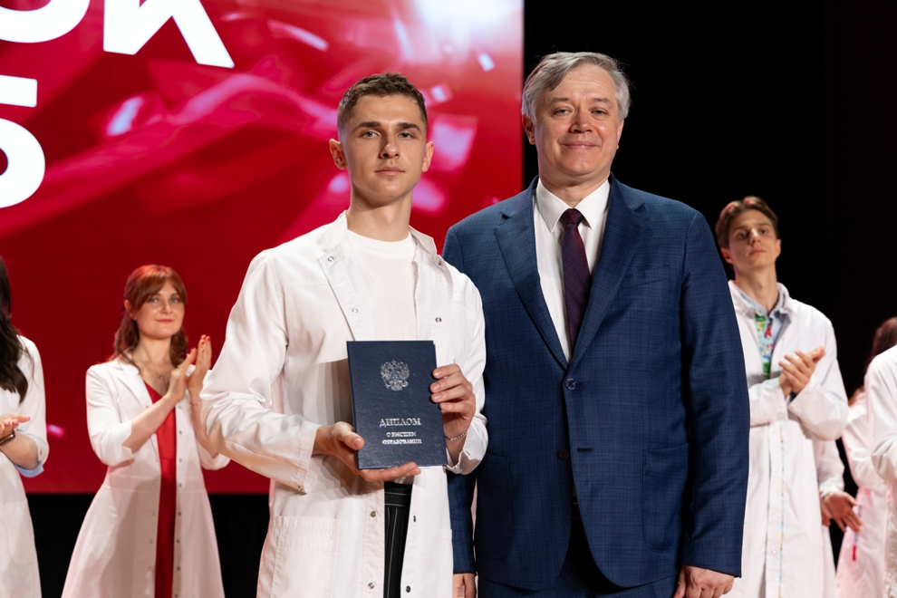 White coats, red diplomas