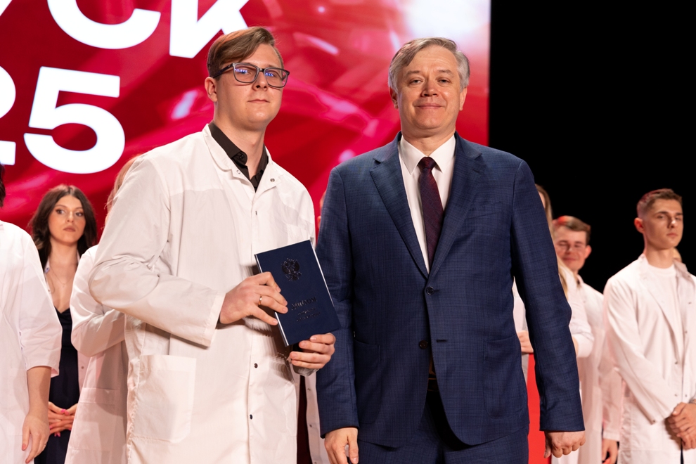 White coats, red diplomas