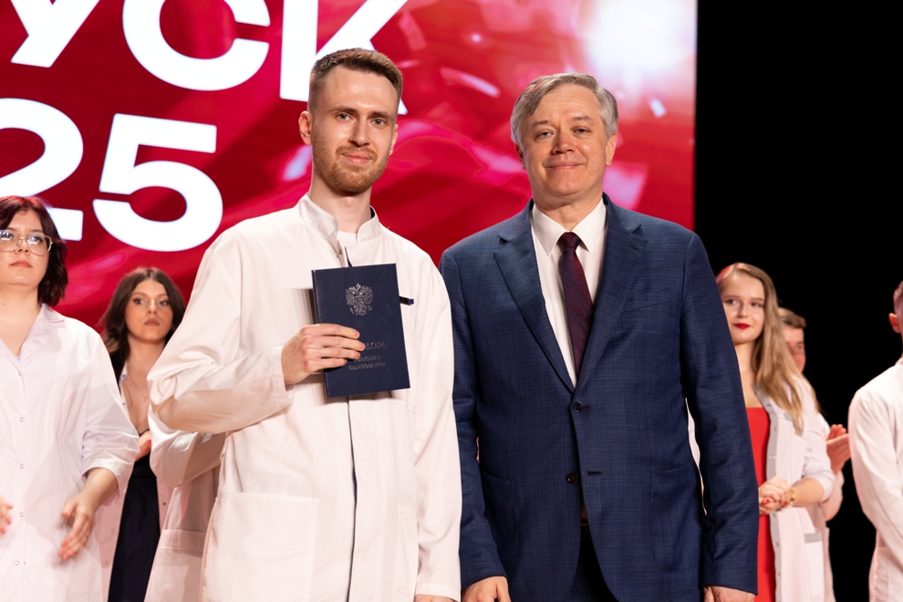 White coats, red diplomas