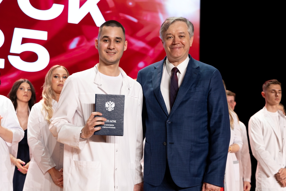 White coats, red diplomas
