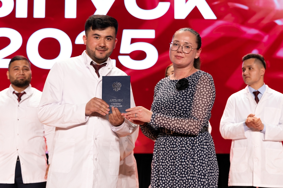 White coats, red diplomas