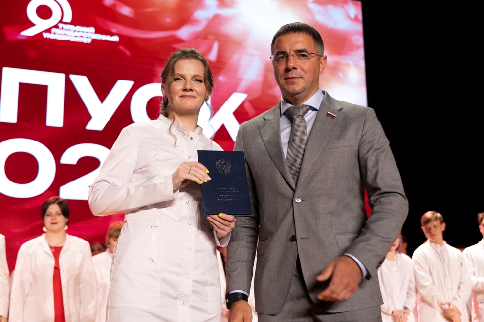 White coats, red diplomas