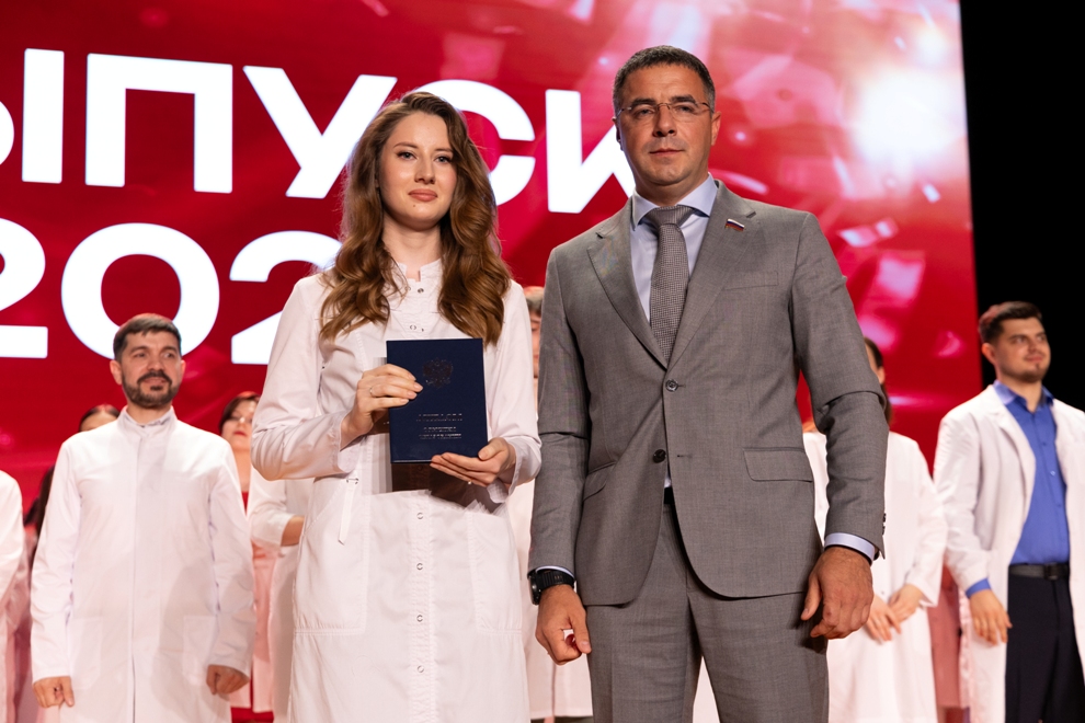 White coats, red diplomas