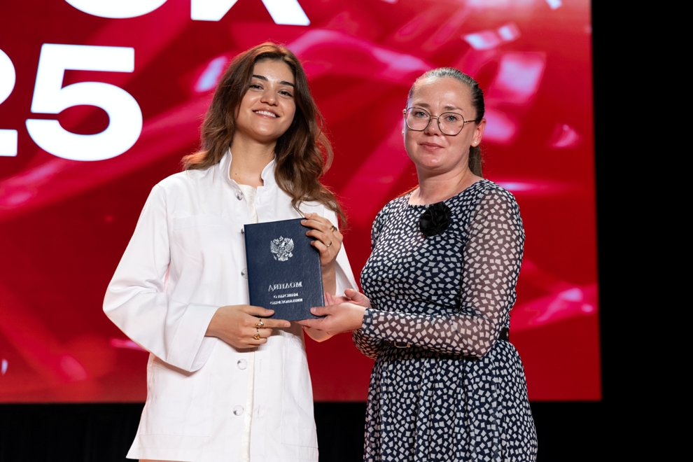 White coats, red diplomas