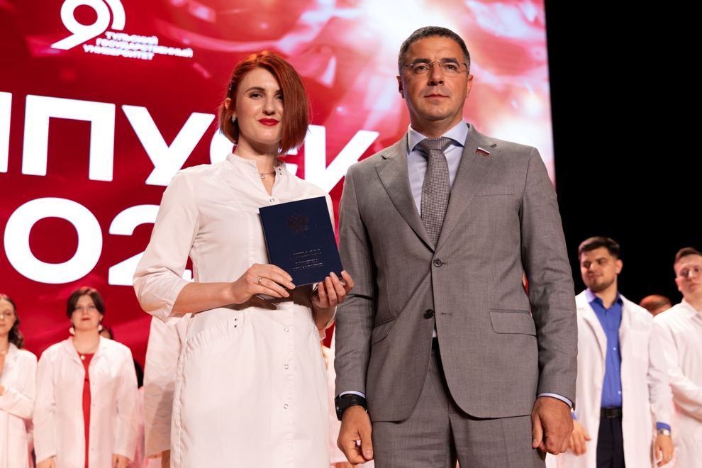 White coats, red diplomas
