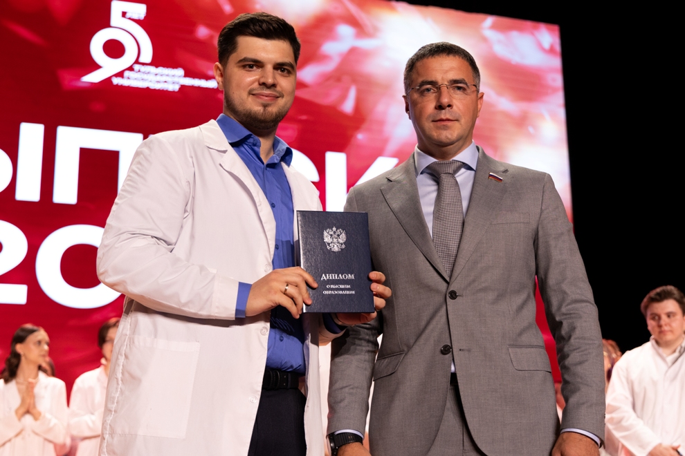 White coats, red diplomas