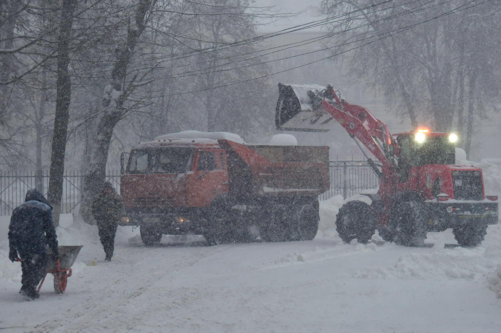 Студгородок ТулГУ очищают от снега