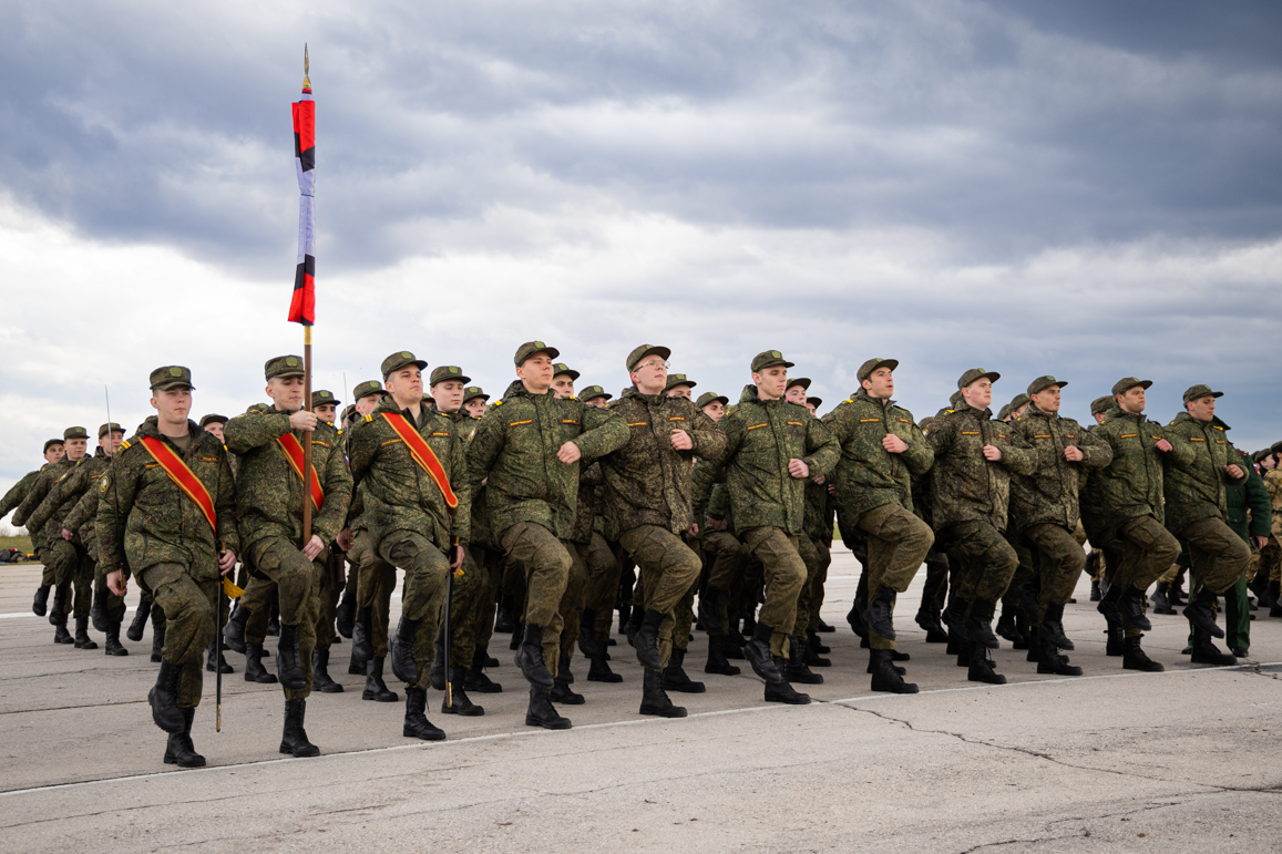 Курсанты ВУЦ готовятся к Параду Победы